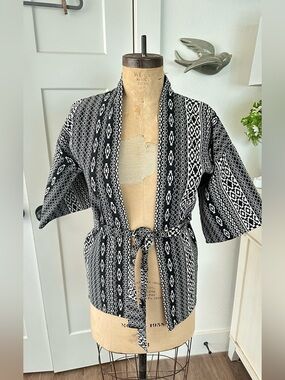 SALE⚡️Black & White Kimono Jacket